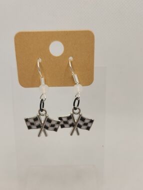 Checkered Flag Earrings